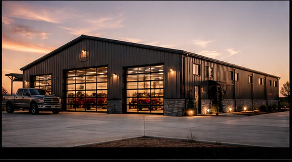 Premium custom steel shop building